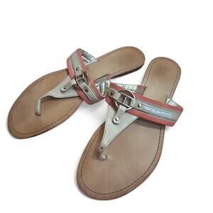 Tan and pink leather tommy